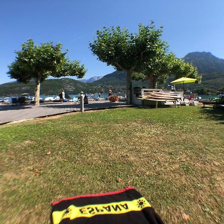 Logement Atypique Avec Vue Unique Panoramique Sur Le Lac D'Annecy, Dans Une Residence Avec Plage Et Ponton Privee Sur La Commune De دْوا المظهر الخارجي الصورة