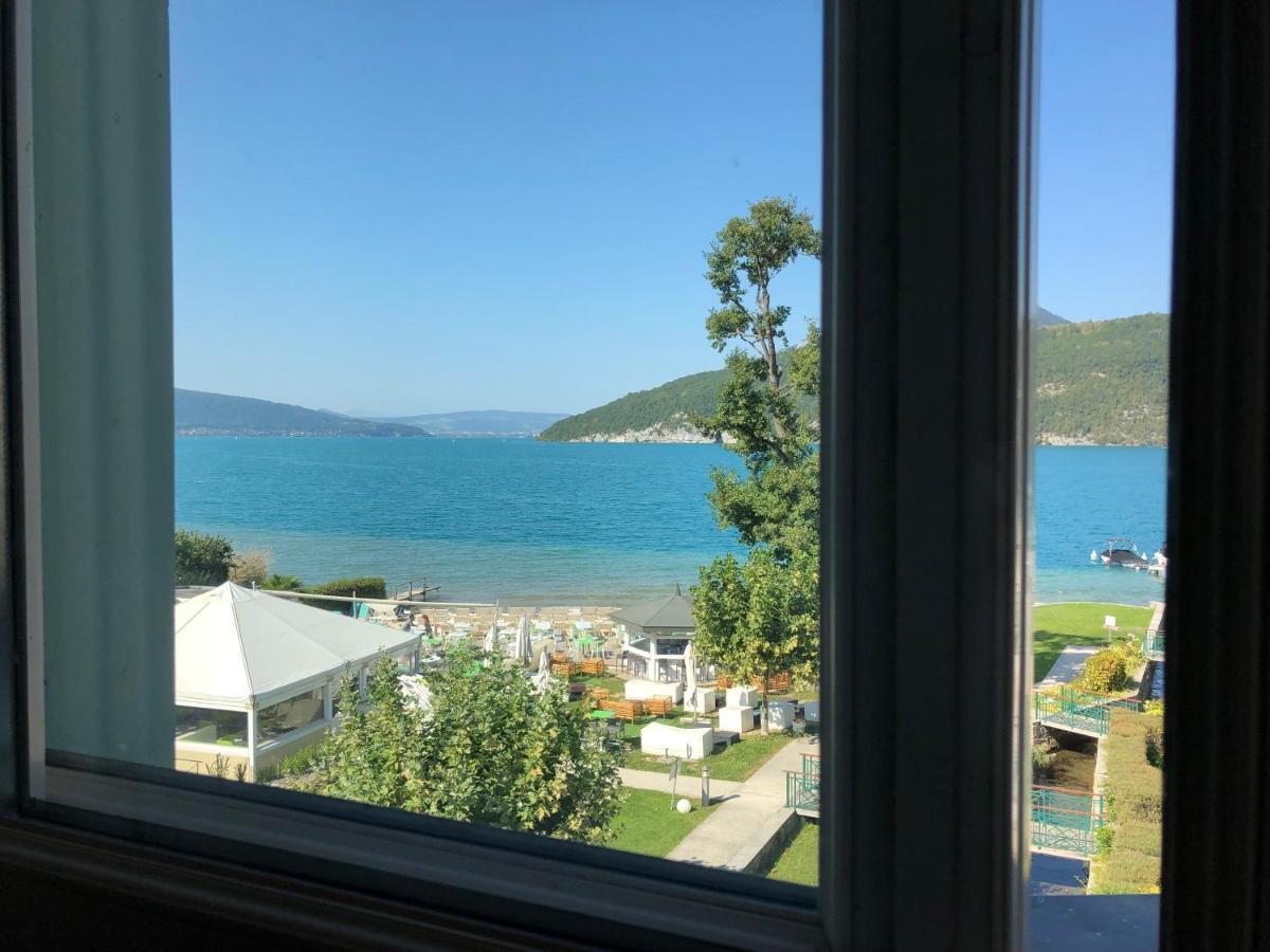 Logement Atypique Avec Vue Unique Panoramique Sur Le Lac D'Annecy, Dans Une Residence Avec Plage Et Ponton Privee Sur La Commune De دْوا المظهر الخارجي الصورة