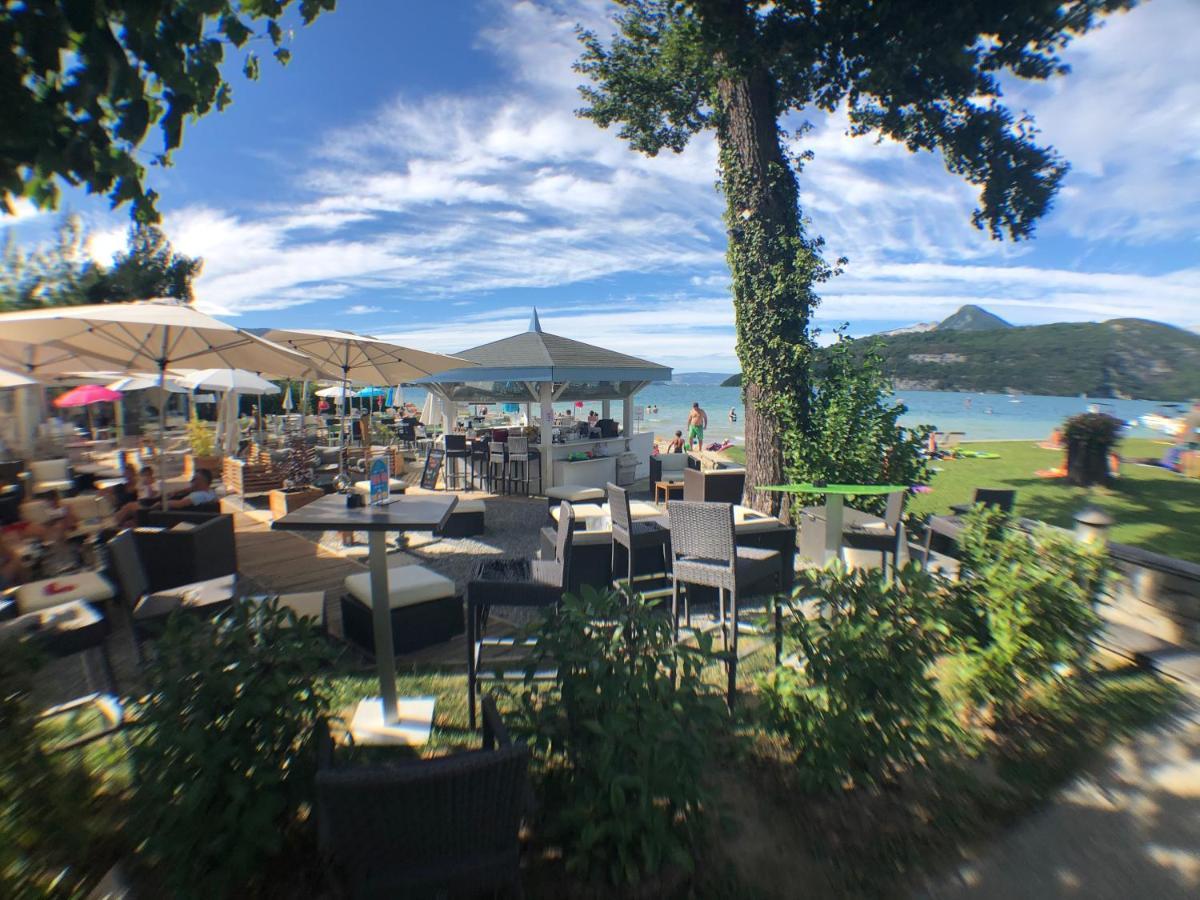 Logement Atypique Avec Vue Unique Panoramique Sur Le Lac D'Annecy, Dans Une Residence Avec Plage Et Ponton Privee Sur La Commune De دْوا المظهر الخارجي الصورة